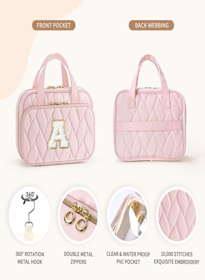 YOOLIFE Kids Toiletry Bag Initial Makeup Bag for Teen Girls - Birthday Gifts for 7 8 9 10 11 12 13 14 15 16 17 18 Year Old Girls, Teen Girl Gifts Trendy Stuff Black - H - Image 5